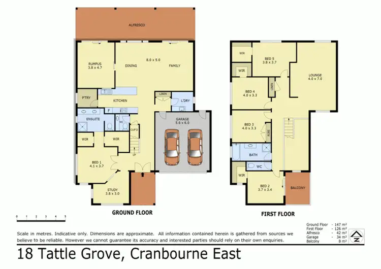 Floorplan of Homely house listing, 18 TATTLE GROVE, Cranbourne East VIC 3977