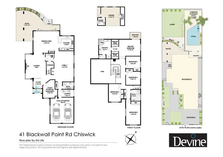 Floorplan of Homely house listing, 41 Blackwall Point Road, Chiswick NSW 2046