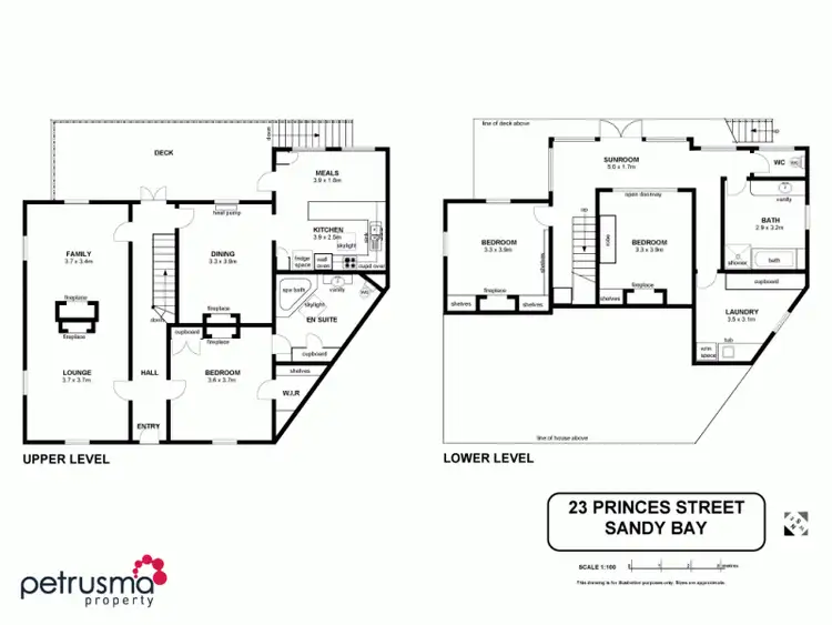 Floorplan of Homely house listing, 23 Princes Street, Sandy Bay TAS 7005