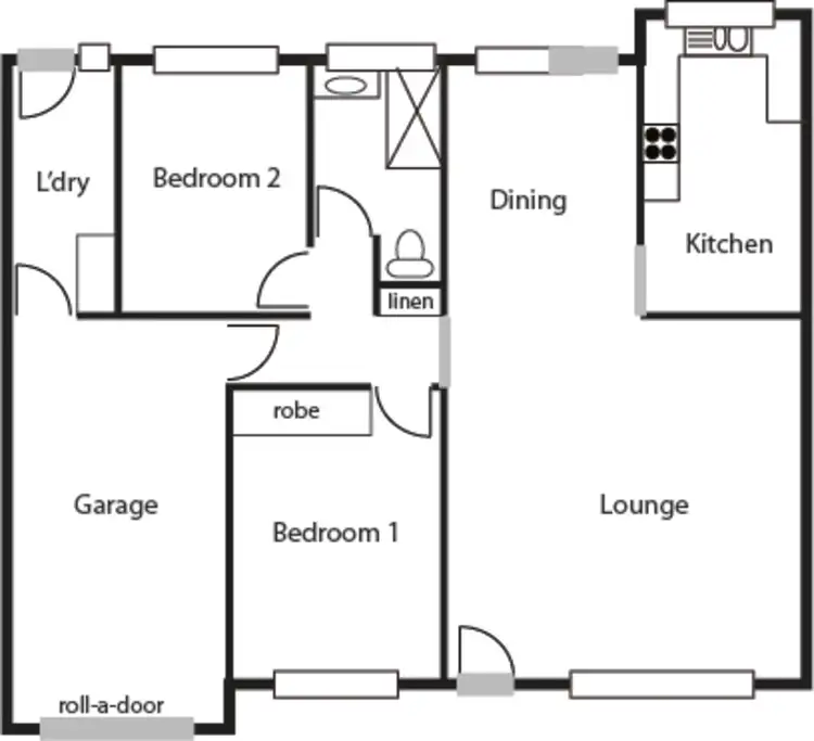 Floorplan of Homely townhouse listing, 146 Darwinia Terrace, Chapman ACT 2611