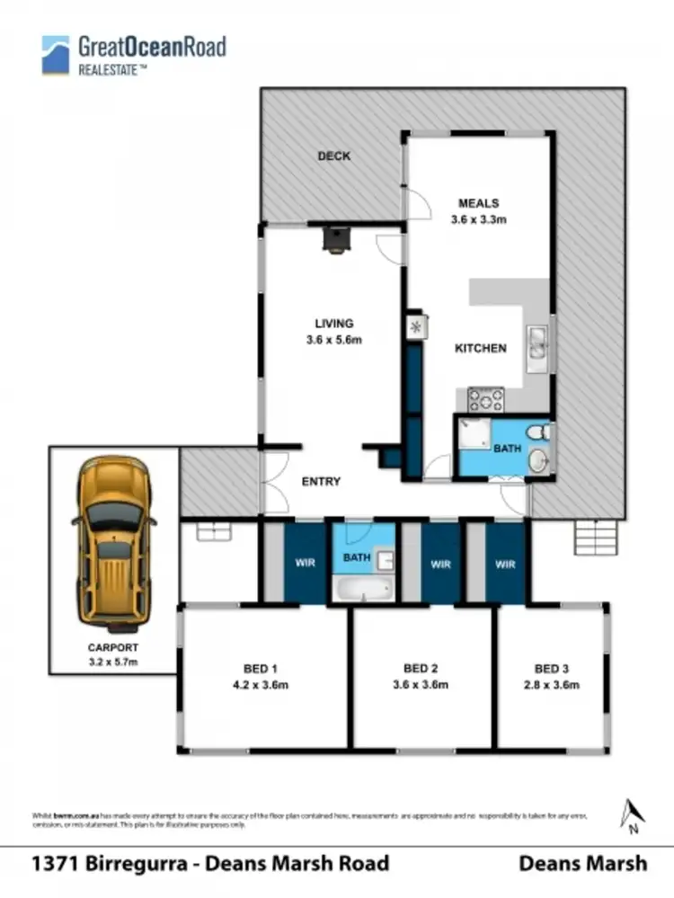 Floorplan of Homely house listing, 1371 Birregurra-Deans Marsh Road, Deans Marsh VIC 3235