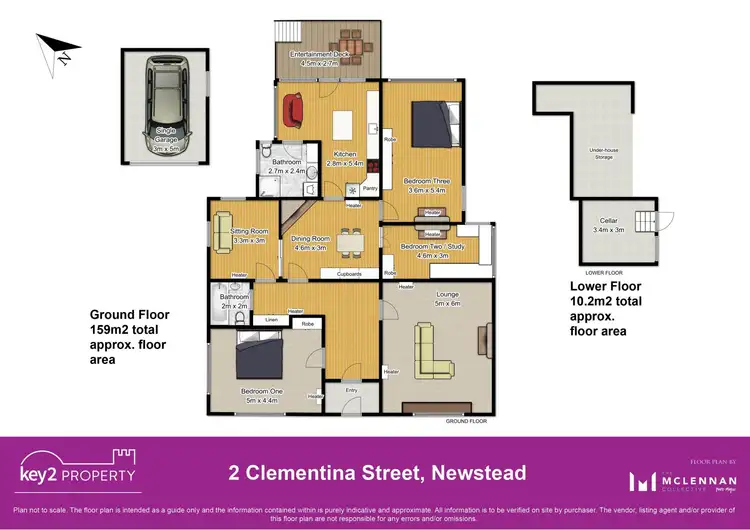 Floorplan of Homely house listing, 2 Clementina Street, Newstead TAS 7250