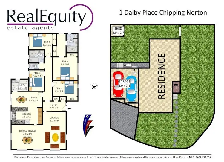 Floorplan of Homely house listing, 1 Dalby Place, Chipping Norton NSW 2170