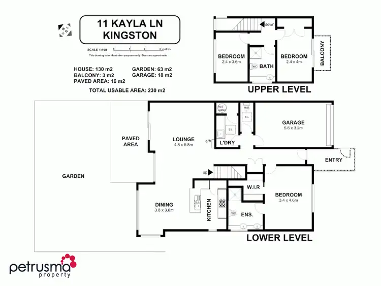 Floorplan of Homely house listing, 11 Kayla Lane, Kingston TAS 7050