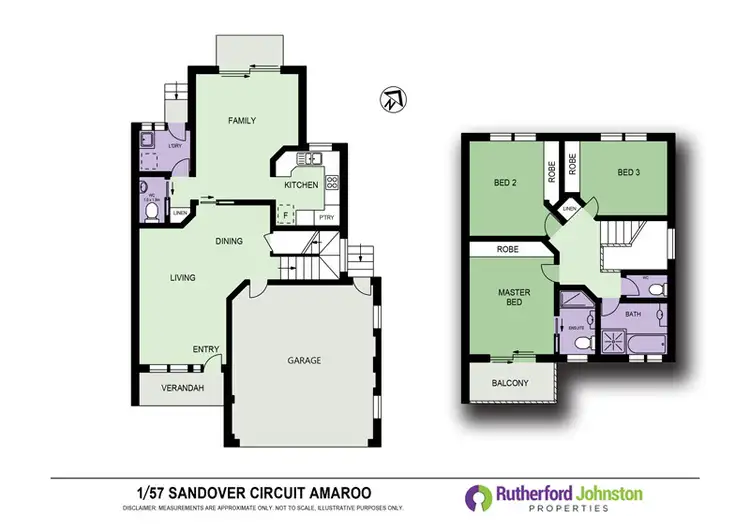 Floorplan of Homely townhouse listing, 1/57 Sandover  Circuit, Amaroo ACT 2914