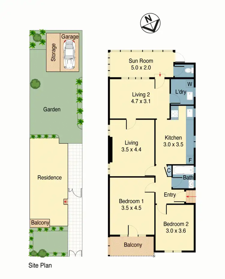 Floorplan of Homely house listing, 20 Stanley St, Tempe NSW 2044