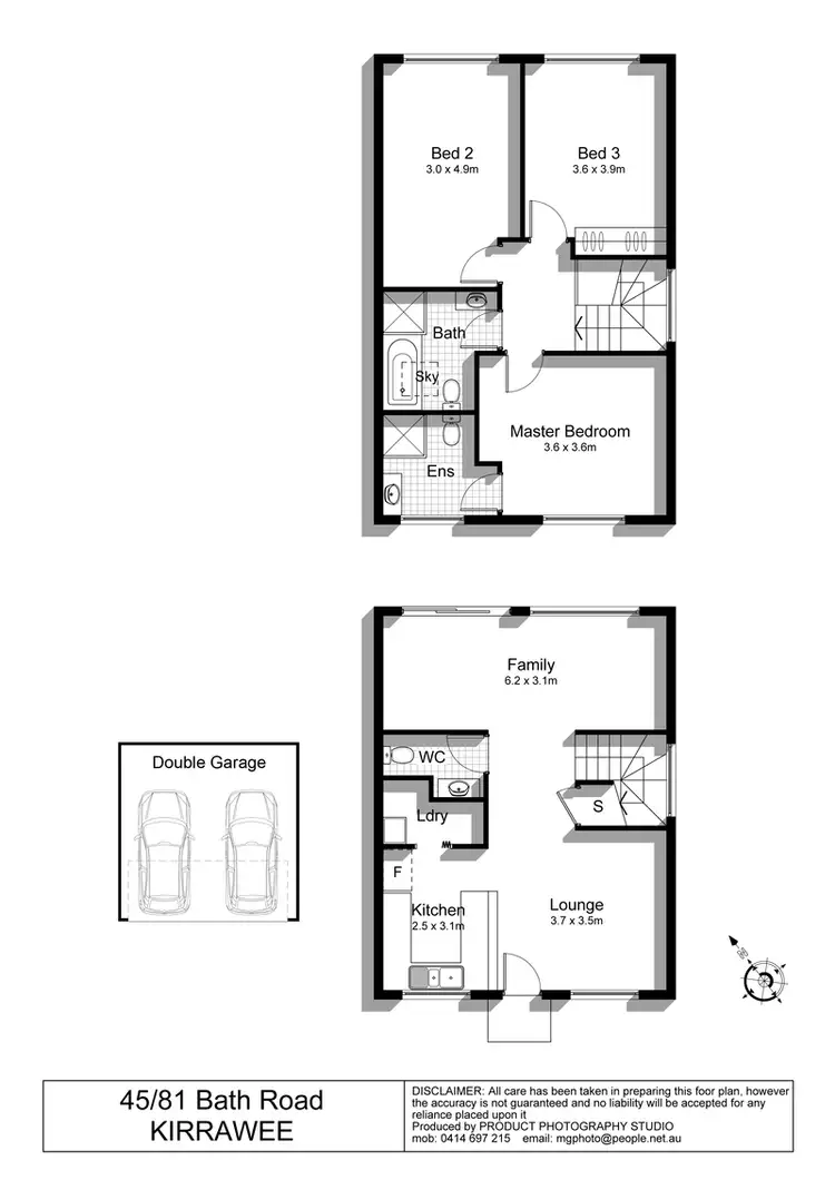 Floorplan of Homely townhouse listing, 45/81 Bath Road, Kirrawee NSW 2232