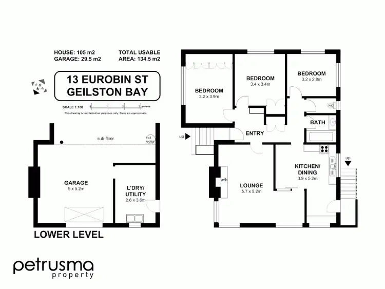 Floorplan of Homely house listing, 13 Eurobin Street, Geilston Bay TAS 7015