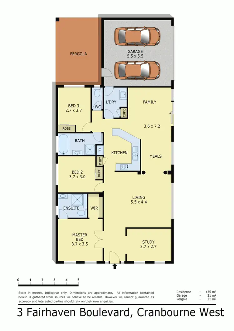 Floorplan of Homely house listing, 3 FAIRHAVEN BOULEVARD, Cranbourne West VIC 3977