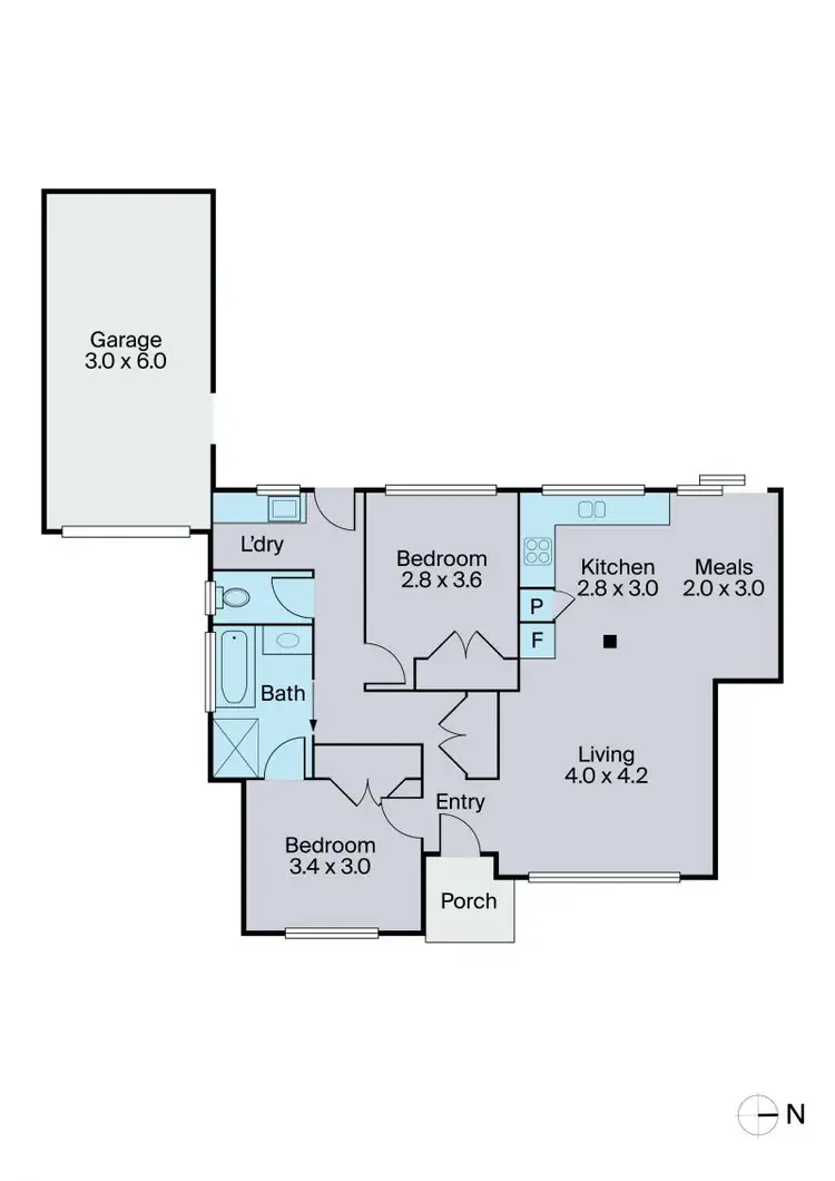 Floorplan of Homely unit listing, 3/4-6 Camdale Close, Hampton Park VIC 3976