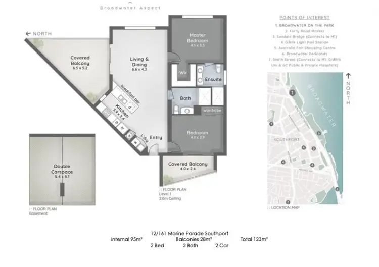 Floorplan of Homely apartment listing, 12/161 Marine Parade, Southport QLD 4215