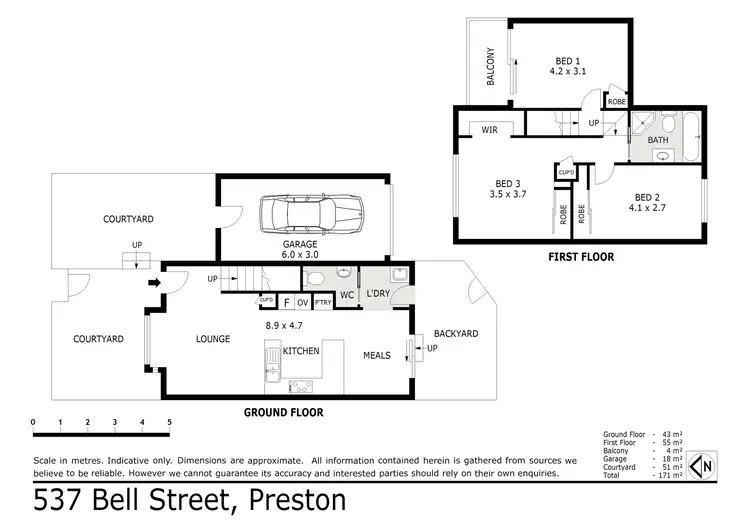 Floorplan of Homely house listing, 537 Bell Street, Preston VIC 3072