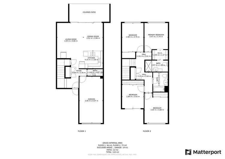 Floorplan of Homely townhouse listing, 49/25 Northmarque Street, Carseldine QLD 4034