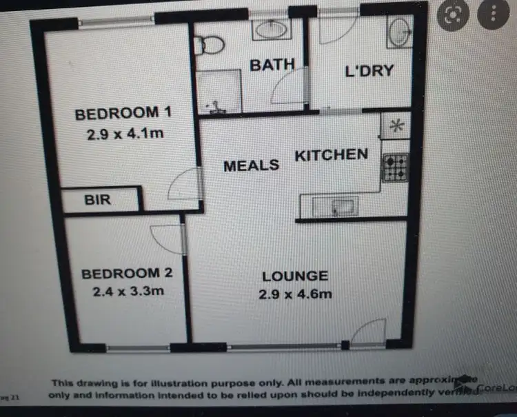 Floorplan of Homely unit listing, unit 1/7 Arbor Street, Mount Gambier SA 5290