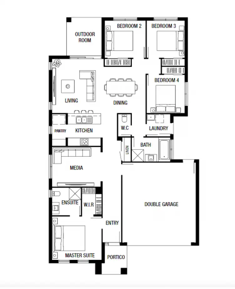 Floorplan of Homely house listing, 4 Duncan Street, Burpengary East QLD 4505
