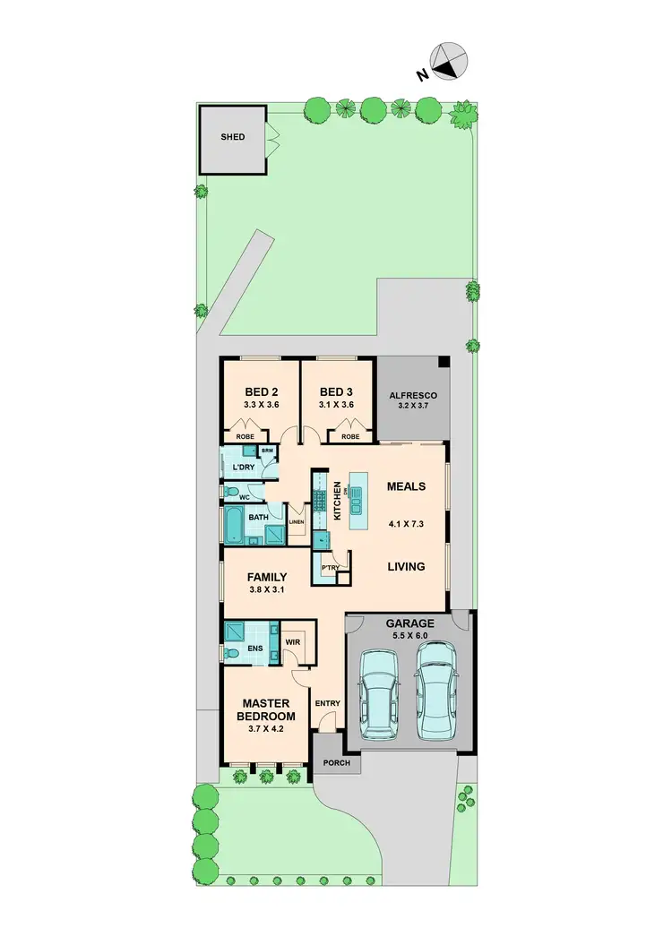 Floorplan of Homely house listing, 25 Blue Lake Drive, Wallan VIC 3756