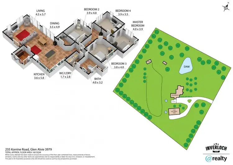 Floorplan of Homely rural property listing, 235 Korrine Road, Glen Alvie VIC 3979