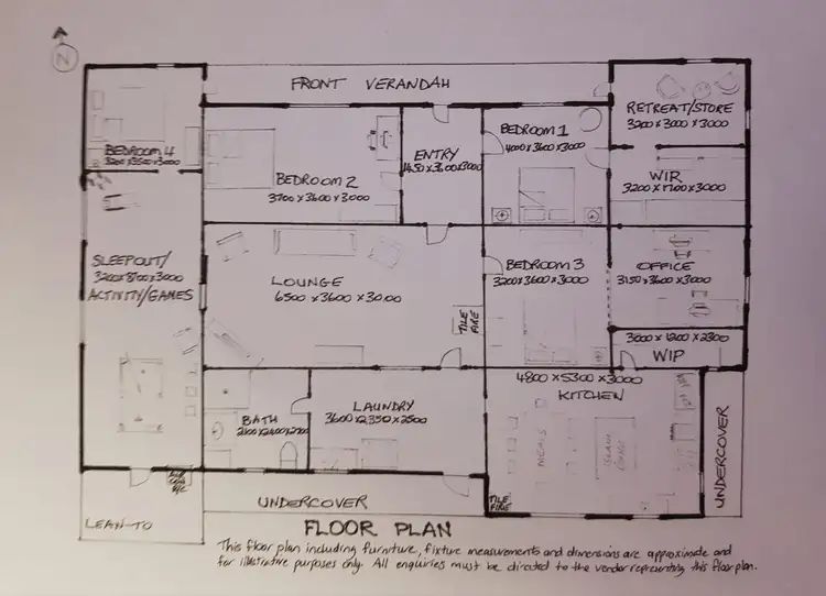 Floorplan of Homely rural property listing, 34808 Great Eastern Highway, Southern Cross WA 6426