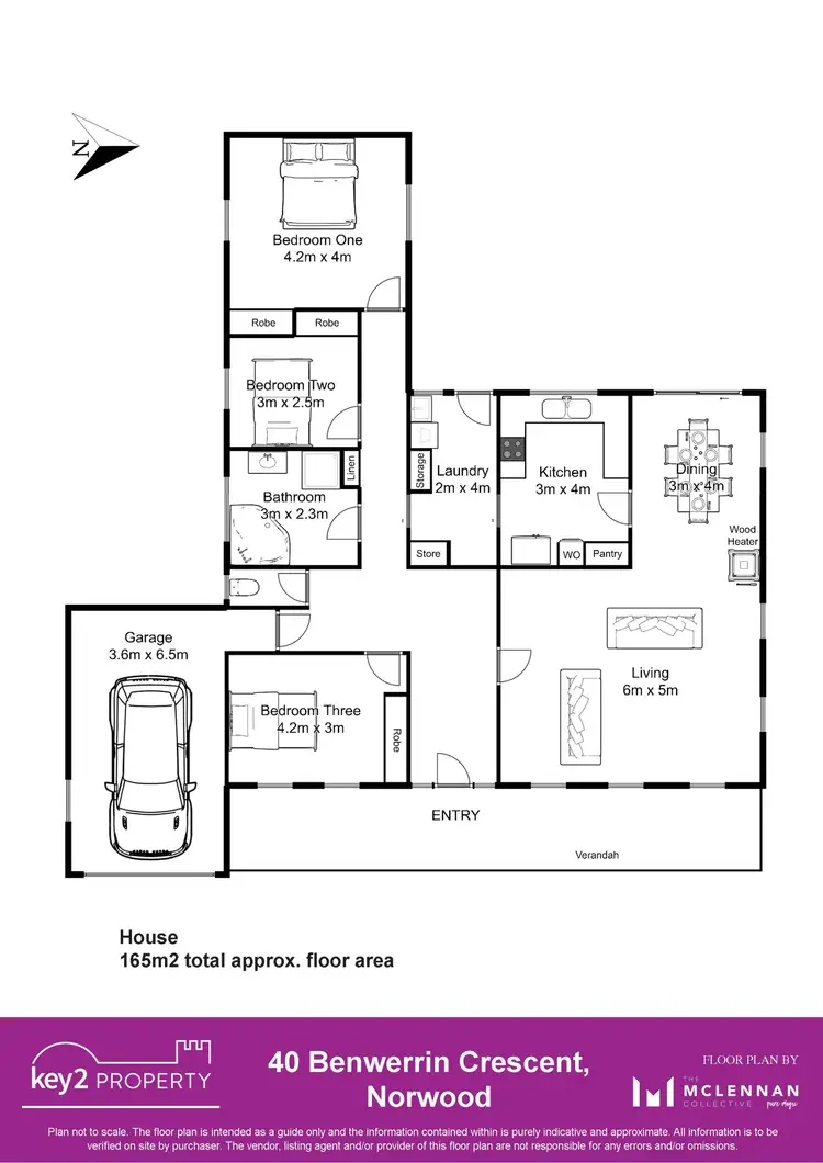 Floorplan of Homely house listing, 40 Benwerrin Crescent, Norwood TAS 7250