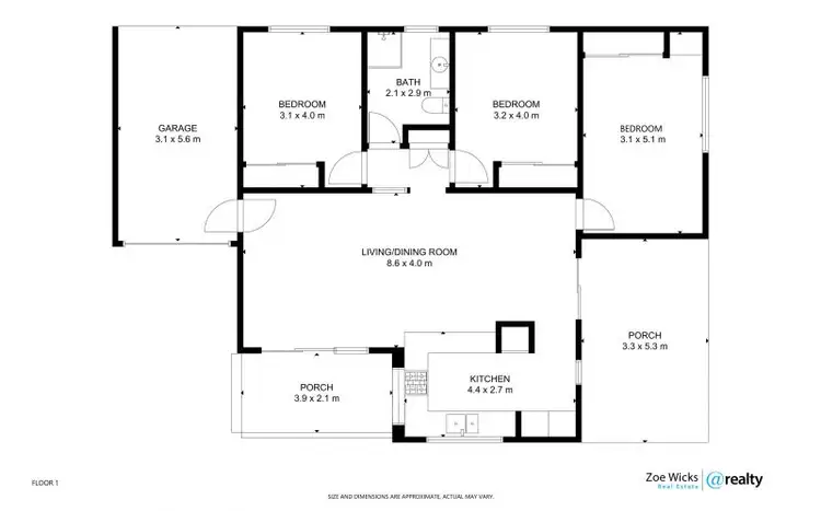 Floorplan of Homely villa listing, 3/5-6 Seary Close, Whitfield QLD 4870
