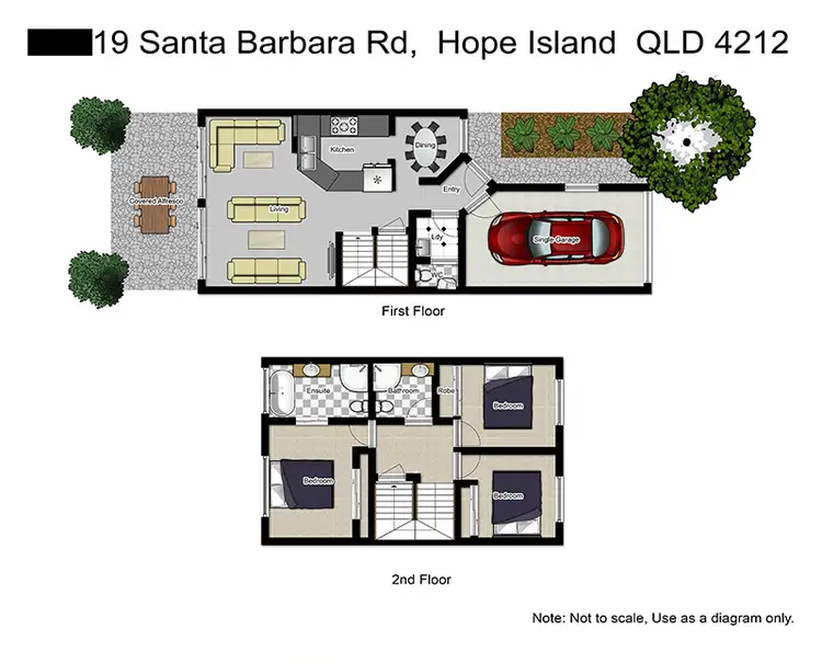 Floorplan of Homely villa listing, 30/19 Santa Barbara Road, Hope Island QLD 4212