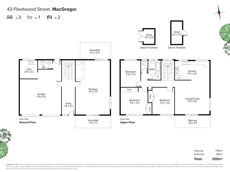 Floorplan of Homely house listing, 43 Fleetwood Street, Macgregor QLD 4109