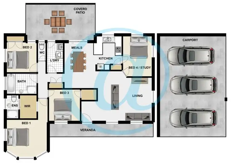 Floorplan of Homely house listing, 2 Duranta Court, Crestmead QLD 4132