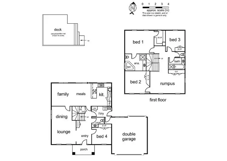 Floorplan of Homely house listing, 46 Wellington Park Drive, Warranwood VIC 3134