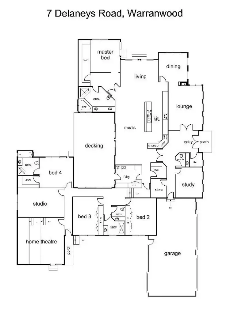 Floorplan of Homely house listing, 7 Delaneys Road, Warranwood VIC 3134