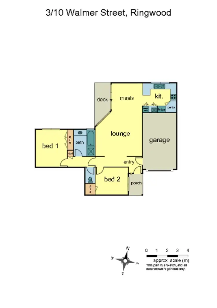 Floorplan of Homely unit listing, 3/10 Walmer Street, Ringwood VIC 3134