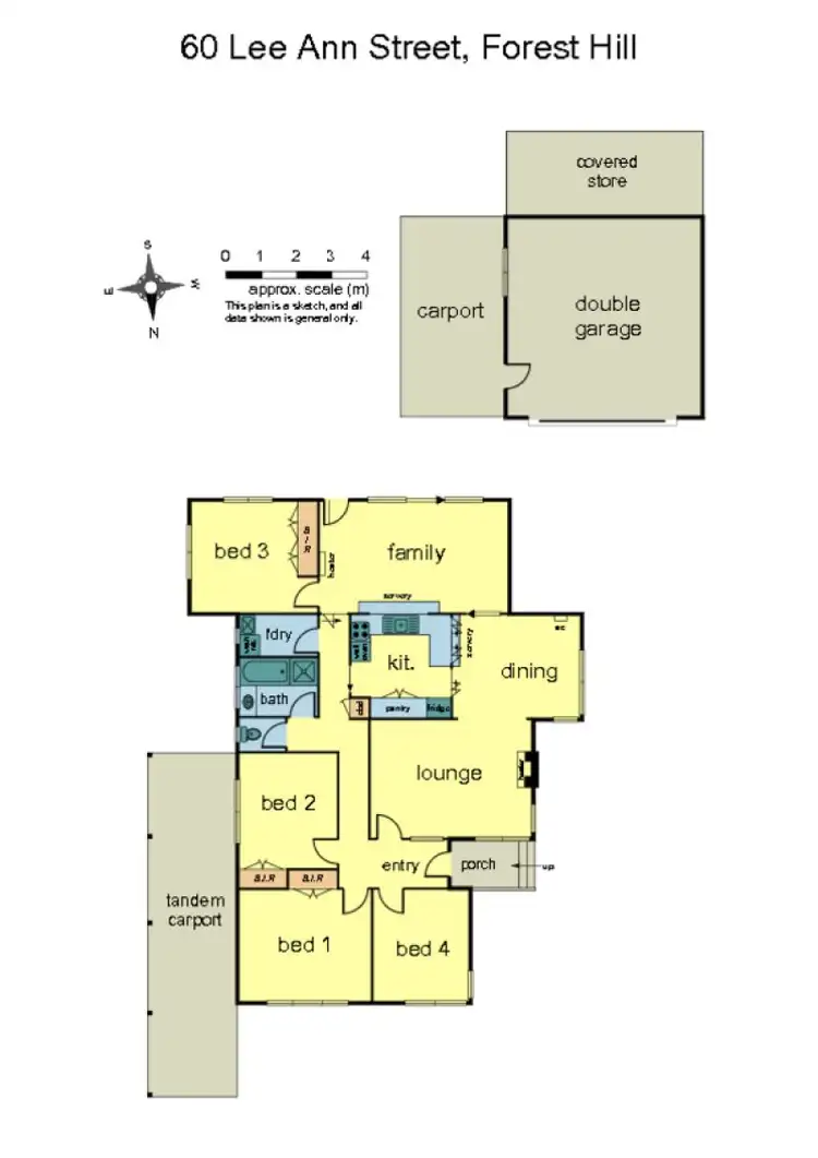 Floorplan of Homely house listing, 60 Lee Ann Street, Forest Hill VIC 3131