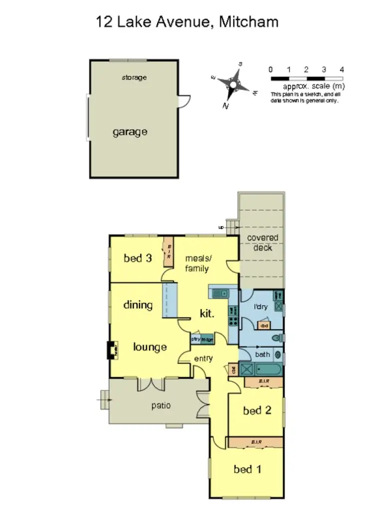 Floorplan of Homely house listing, 12 Lake Avenue, Mitcham VIC 3132
