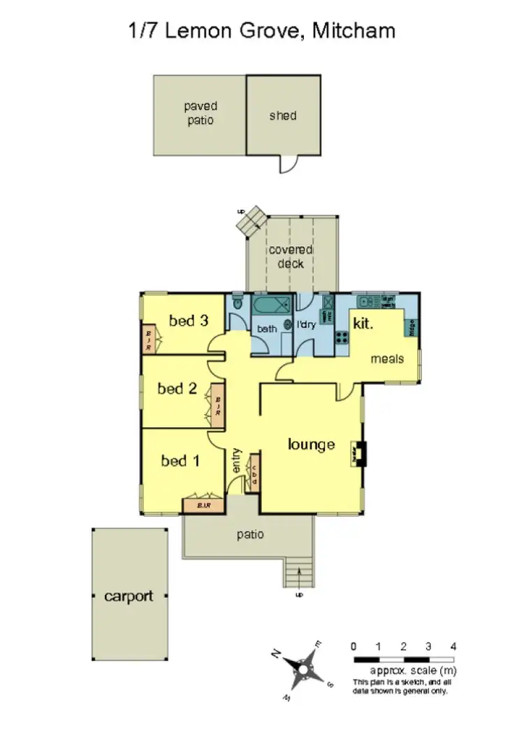 Floorplan of Homely unit listing, 1/7 Lemon Grove, Nunawading VIC 3131