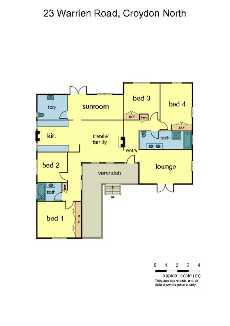 Floorplan of Homely house listing, 23 Warrien Road, Croydon North VIC 3136