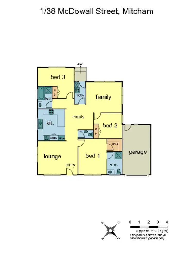 Floorplan of Homely unit listing, 1/38 McDowall Street, Mitcham VIC 3132