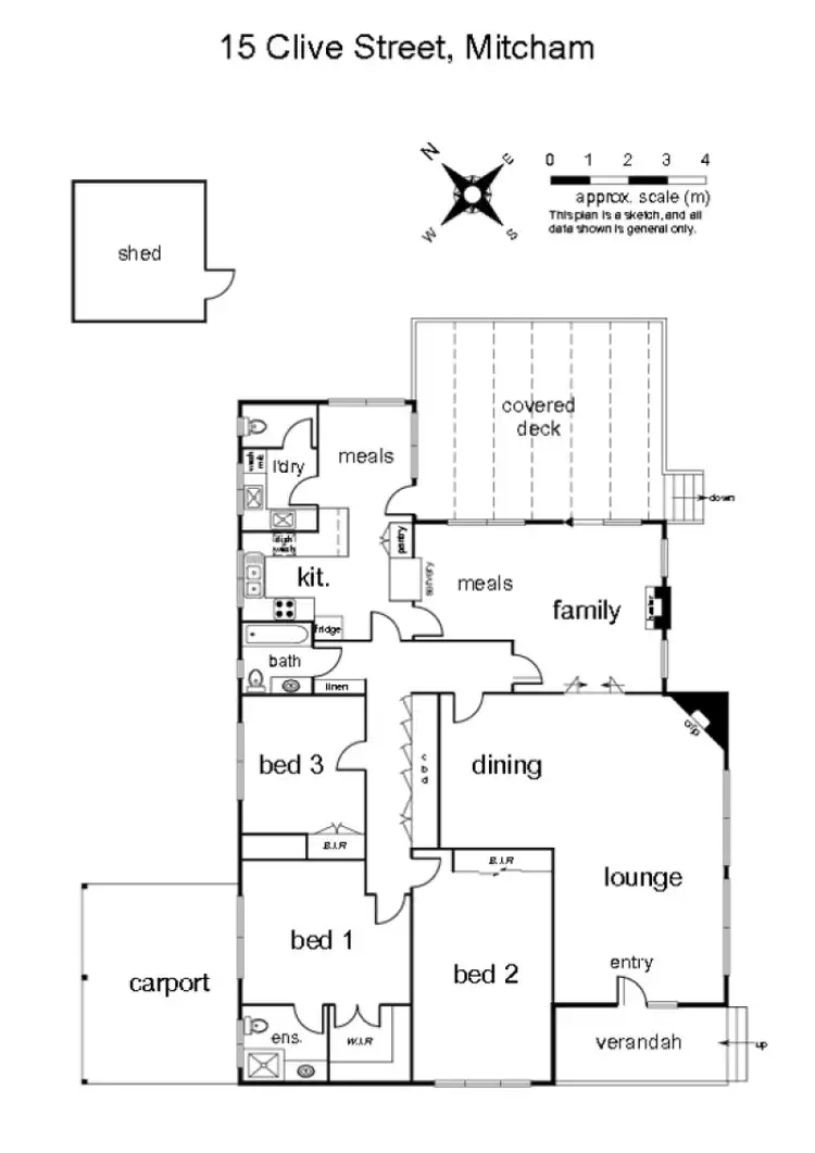 Floorplan of Homely house listing, 15 Clive Street, Mitcham VIC 3132