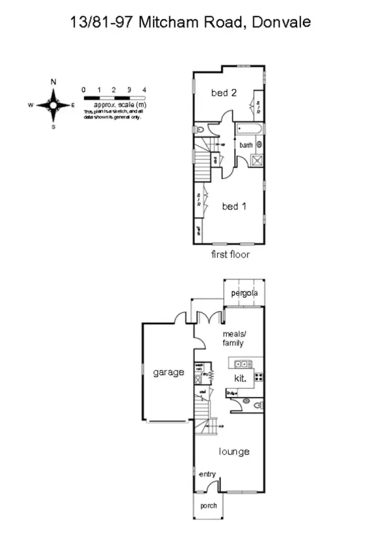 Floorplan of Homely townhouse listing, 13/81-97 Mitcham Road, Donvale VIC 3111