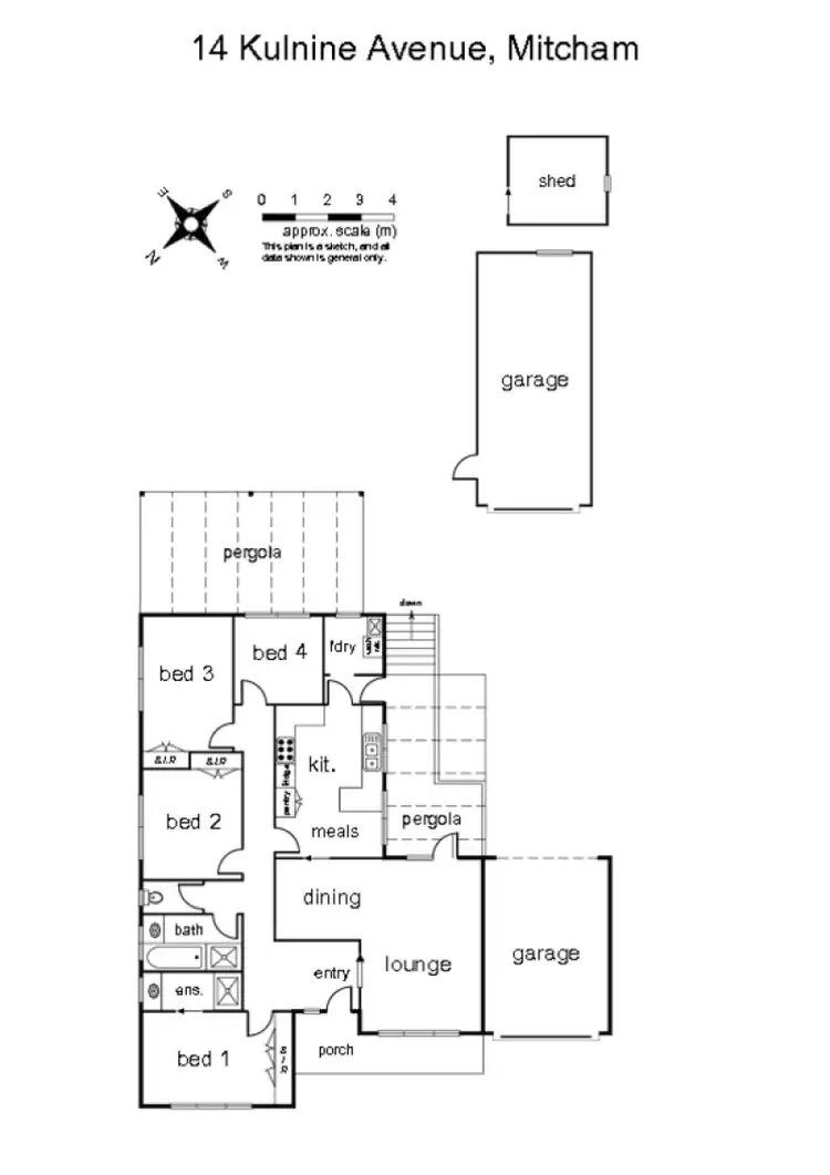 Floorplan of Homely house listing, 14 Kulnine Avenue, Mitcham VIC 3132