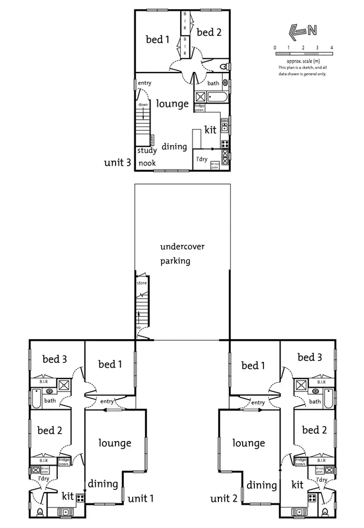 Floorplan of Homely block of units listing, 17 Fellows Street, Mitcham VIC 3132