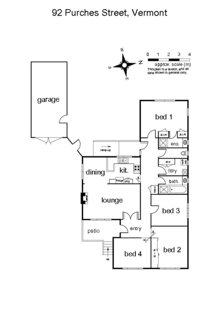 Floorplan of Homely house listing, 92 Purches Street, Vermont VIC 3133