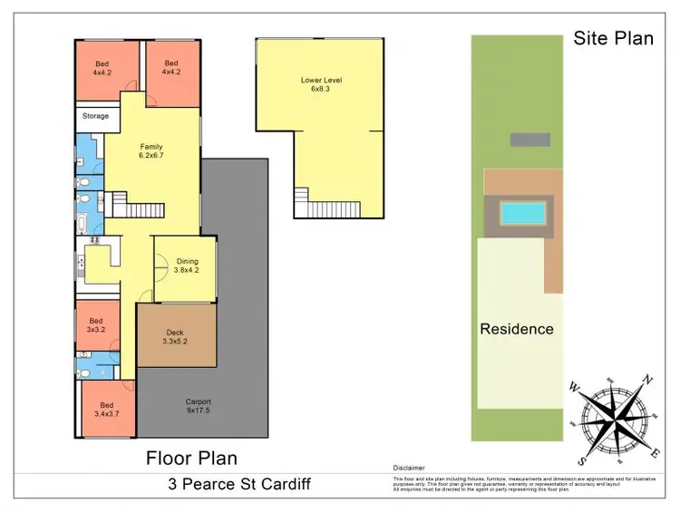Floorplan of Homely house listing, 3 Pearce Street, Cardiff NSW 2285