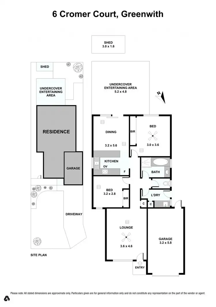 Floorplan of Homely house listing, 6 Cromer Court, Greenwith SA 5125