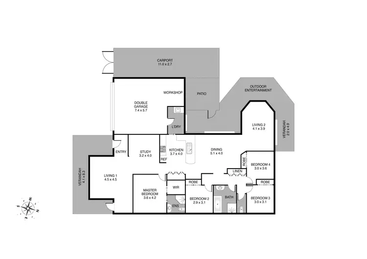 Floorplan of Homely house listing, 93 Anson Street, St Georges Basin NSW 2540