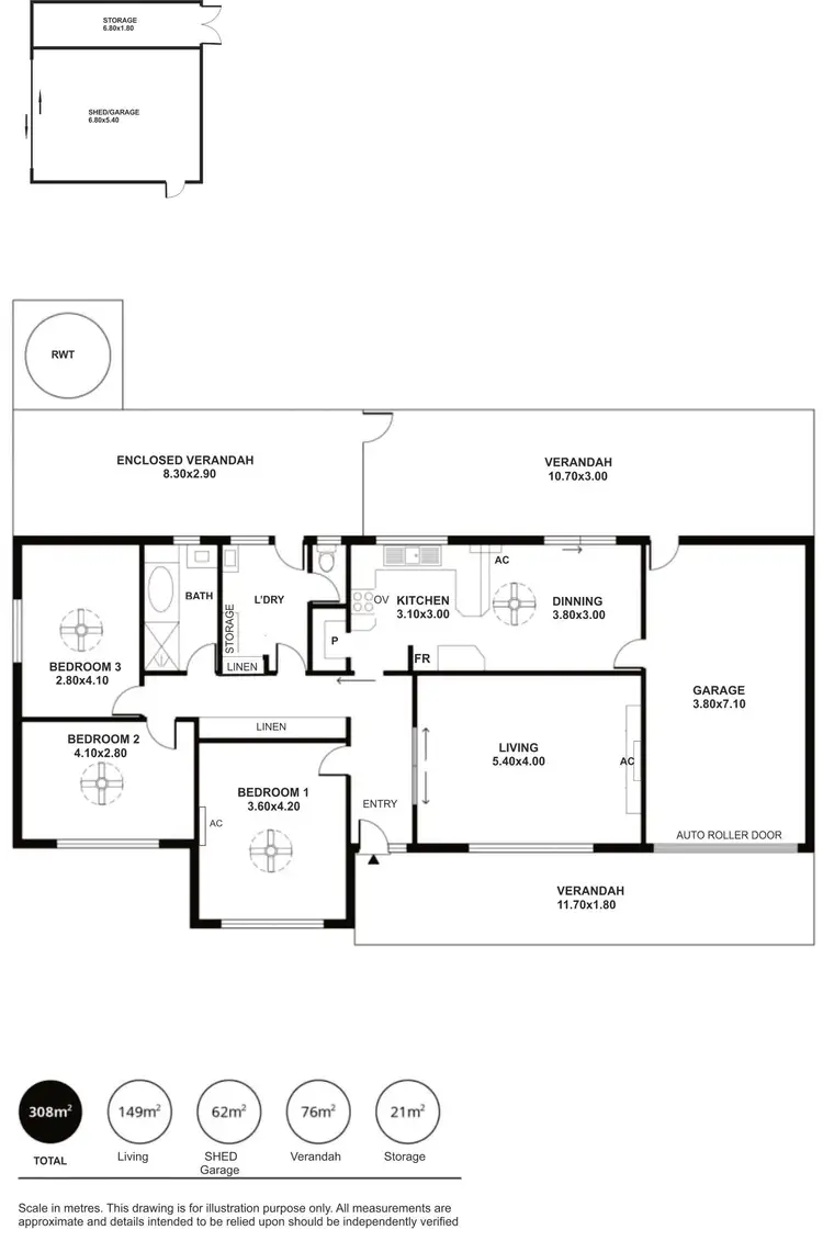 Floorplan of Homely house listing, 57 Maurice Road, Murray Bridge SA 5253
