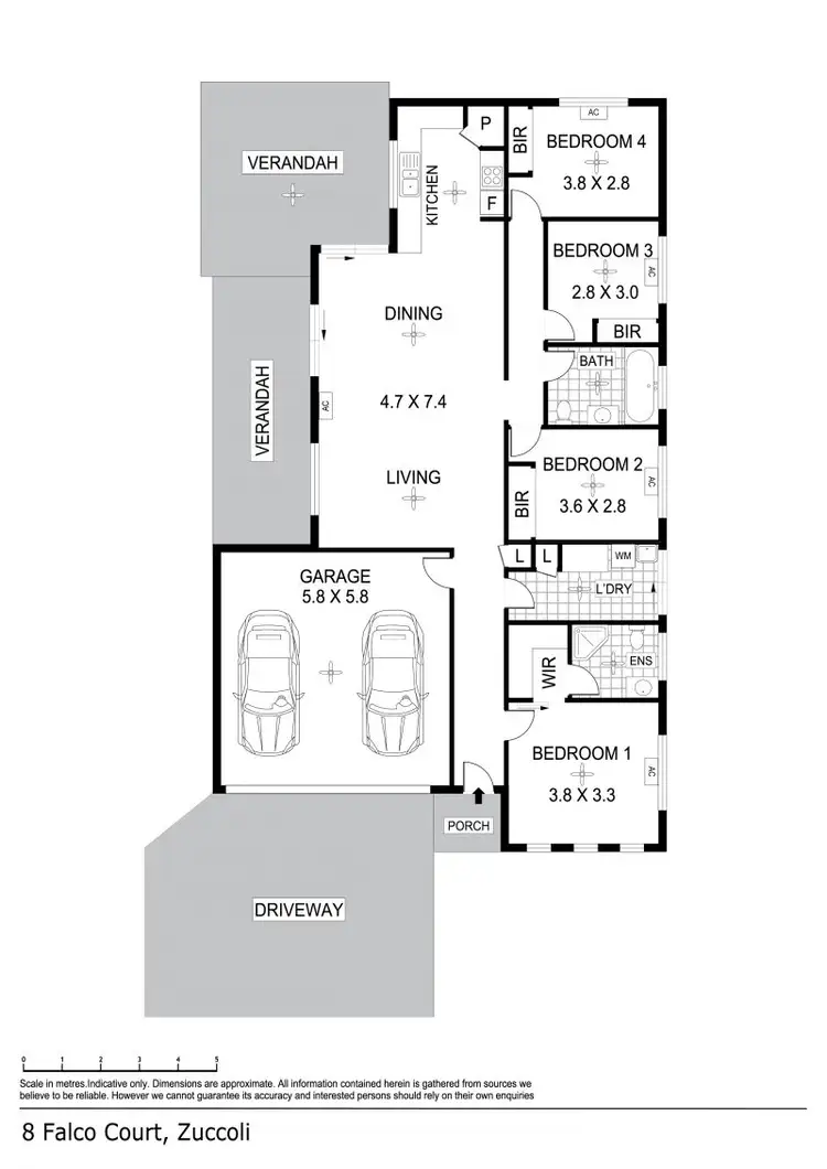 Floorplan of Homely house listing, 8 Falco Court, Zuccoli NT 832