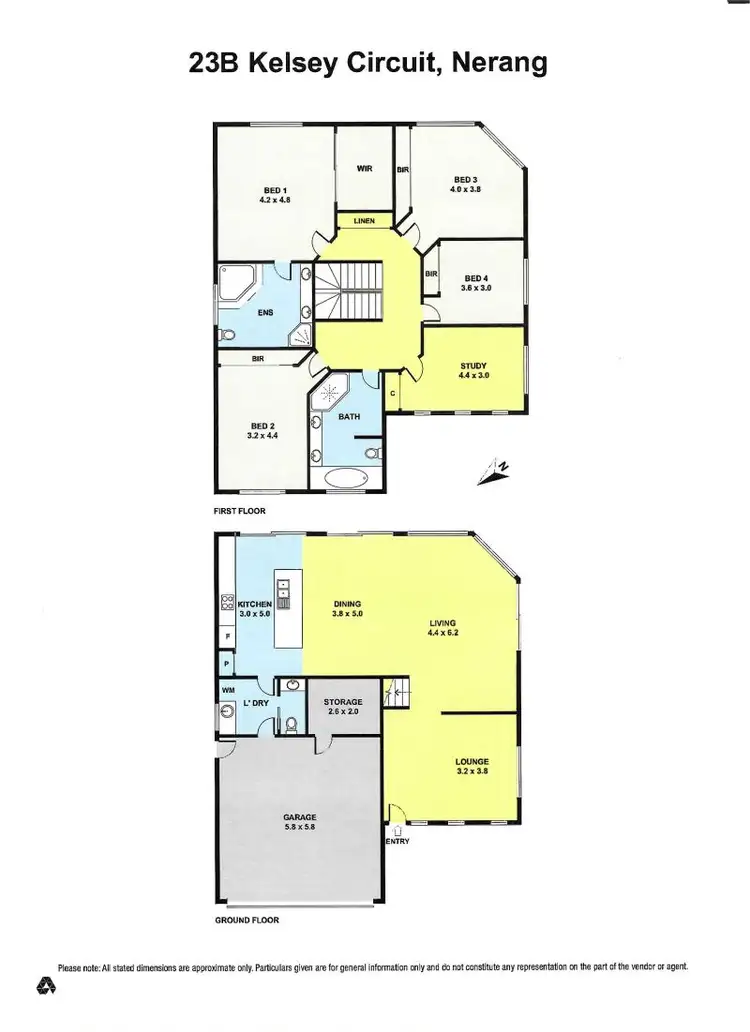 Floorplan of Homely house listing, 23B Kelsey Circuit, Nerang QLD 4211