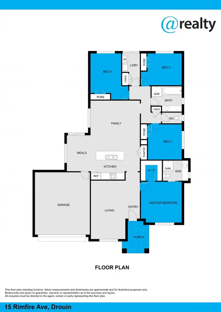 Floorplan of Homely house listing, 15 Rimfire Avenue, Drouin VIC 3818