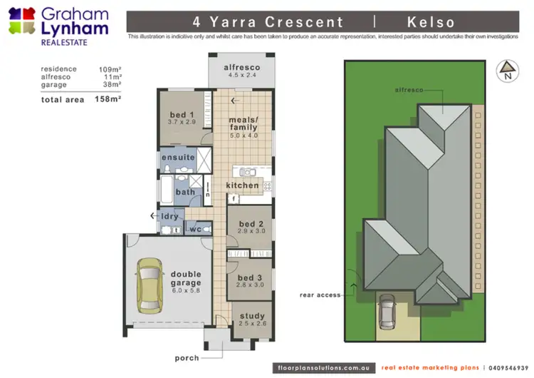 Floorplan of Homely house listing, 4 Yarra Crescent, Kelso QLD 4815