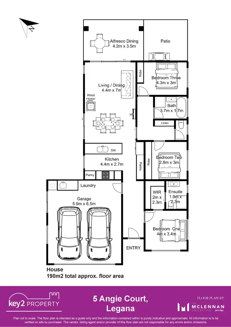 Floorplan of Homely house listing, 5 Angie Court, Legana TAS 7277