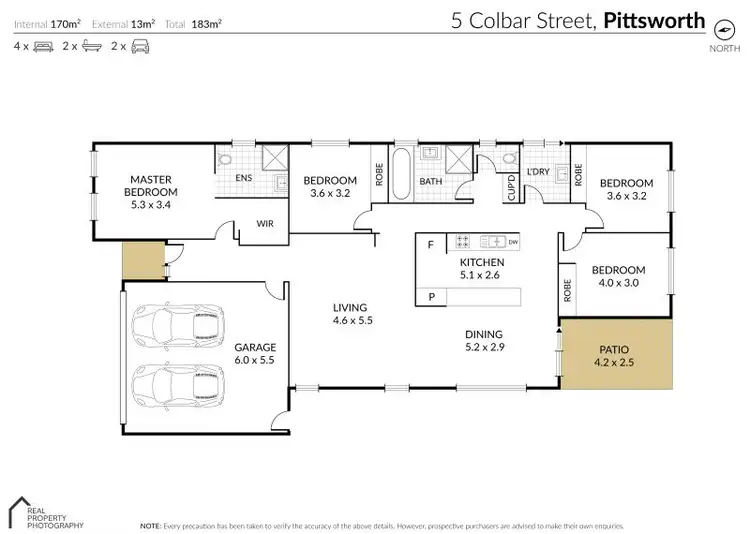 Floorplan of Homely house listing, 5 Colbar Street, Pittsworth QLD 4356